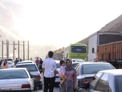ترافیک سنگین در محور هراز