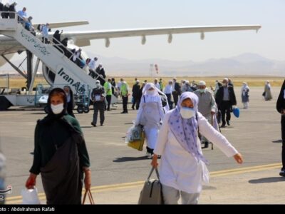 ورود اولین پرواز بازگشت حجاج به فرودگاه امام