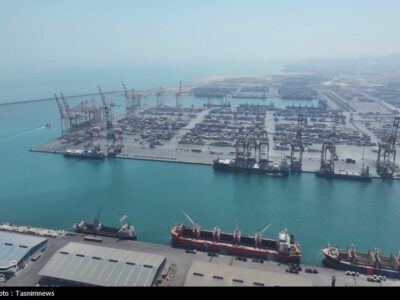 ترافیک سنگین در بندر شهید رجایی/تردد کامیون‌ها عادی شد