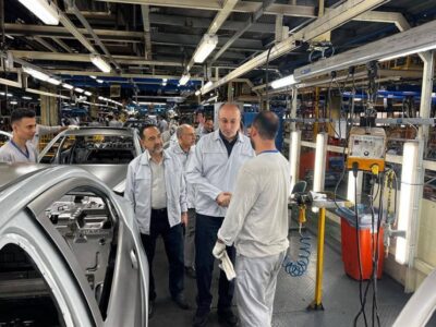 بازدید مدیرعامل گروه سایپا از خطوط تولید