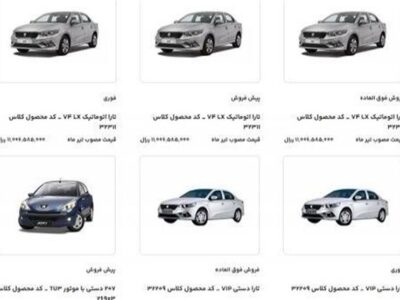 تاریخ قرعه کشی محصولات ایران خودرو مشخص شد