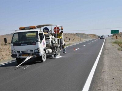 خط‌کشی 55 هزار کیلومتر از محورهای مواصلاتی طی 5 ماه