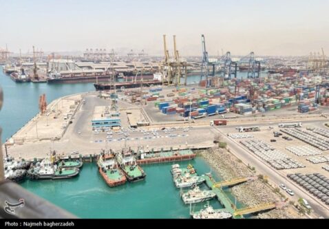 استقرار گمرک در  درب ورود بندر شهید رجایی