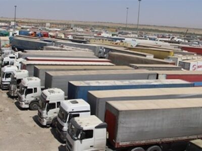 ترانزیت 12.4 میلیون تن کالا از 12 پایانه مرزی طی 9 ماه